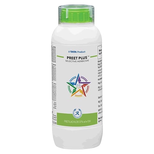 Tata Rallis Preet Plus Pretilachlor 37% EW Herbicide, Pre-Emergence Effective Weed Control In Paddy - Image 1