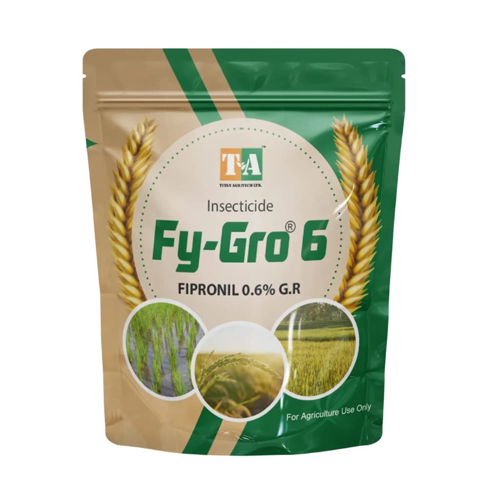 Titan Agritech Fy-Gro 6 Fipronil 0.6% GR Insecticide, Broad Spectrum Pest Control & Improves Crops