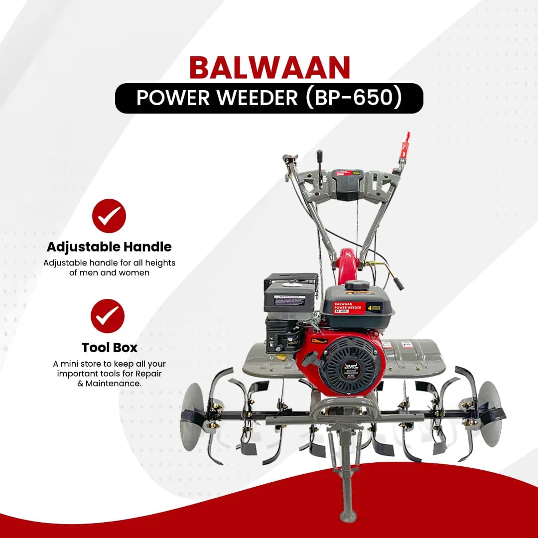 Balwaan 7HP Power Weeder (BP-650) - 7 HP, 212cc, 4 Stroke - Image 7