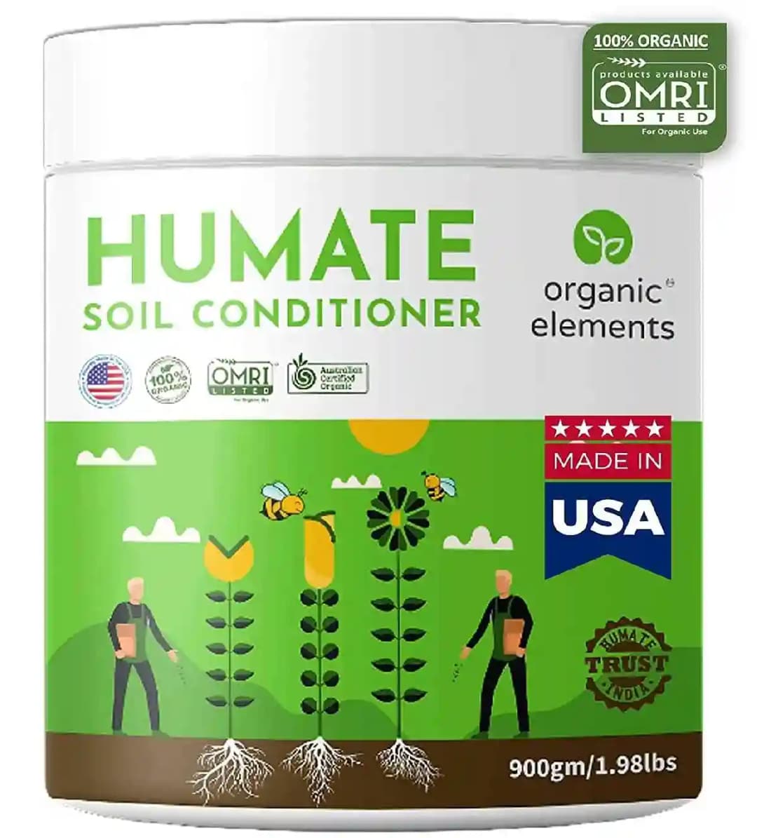 100% Organic HUMATE, Contains Highest Humic & Fulvic Acid, From USA, Humic Acid 58%, Fulvic Acid 33%