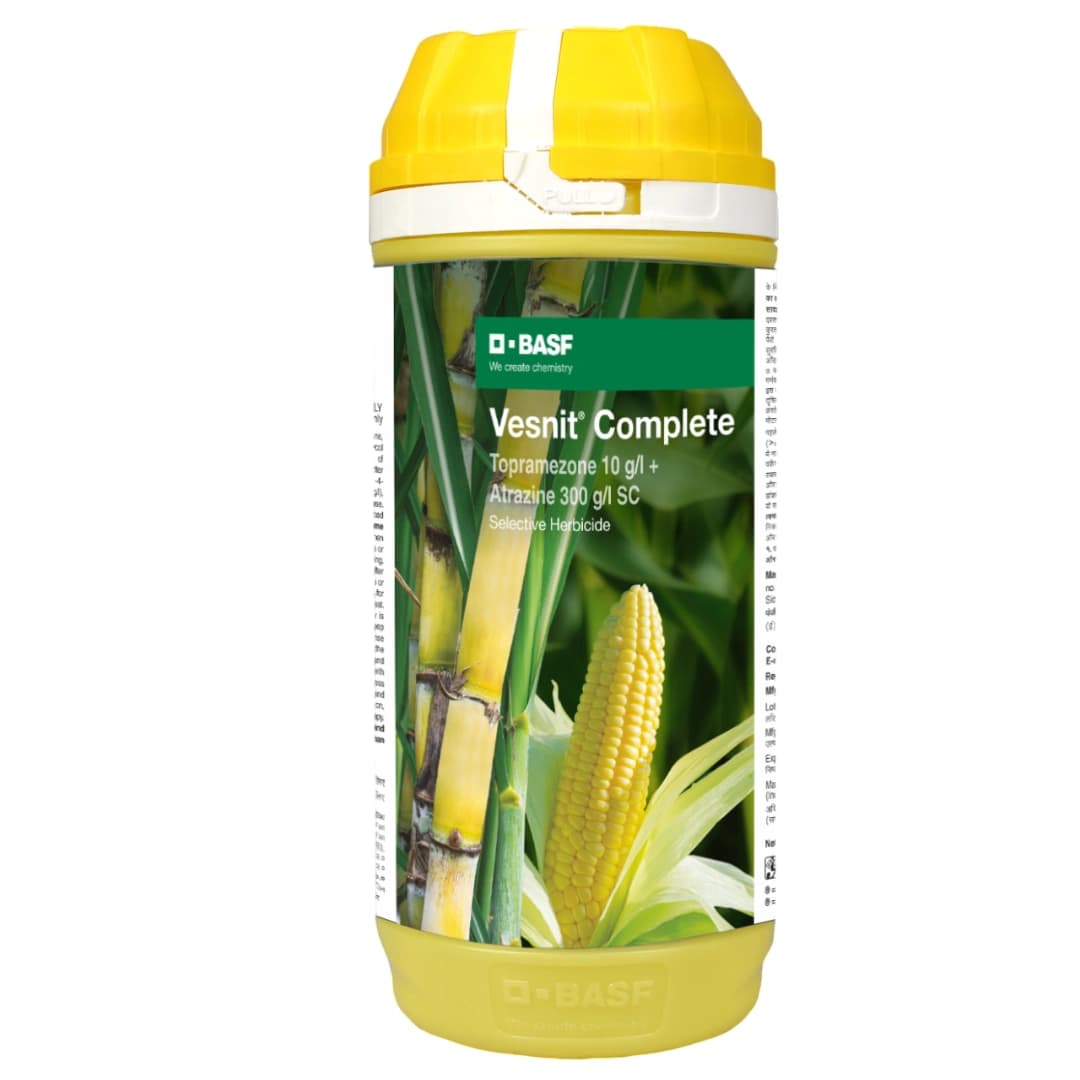 BASF Vesnit Complete Topramezone 10 GL Atrazine 300 GL SC Herbicide, Suitable For Weed Control In Maize - Image 1