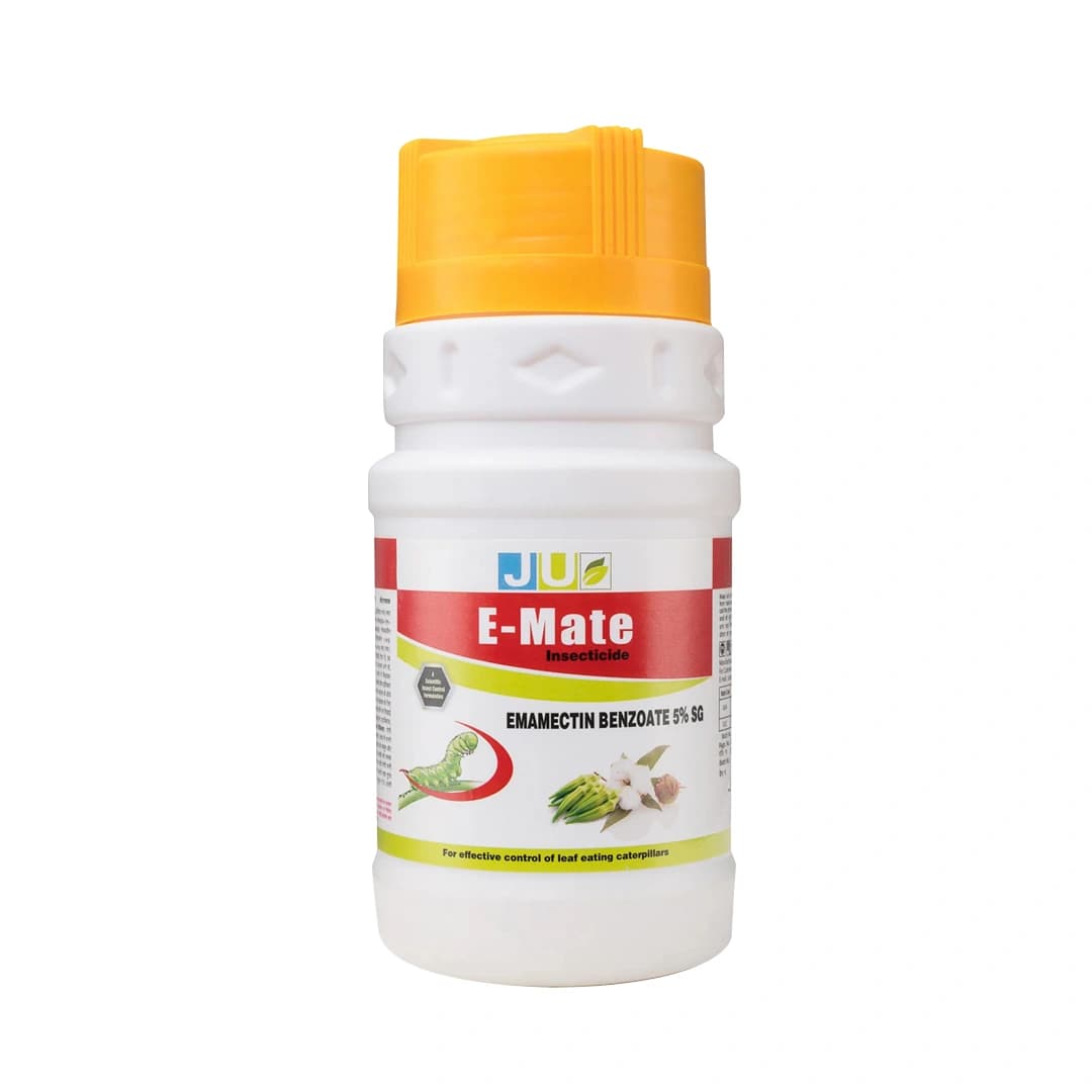 JU E-Mate Emamectin Benzoate 5% SG Insecticide, Contact And Stomach Action
