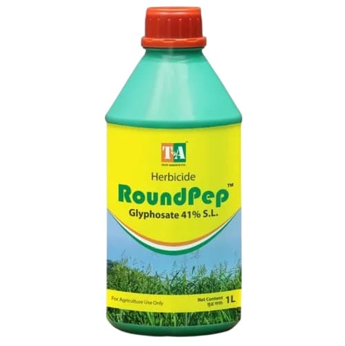 Titan Agritech RoundPep Glyphosate 41% SL Herbicide, Non-Selective, Weed Control In Crops - Image 1