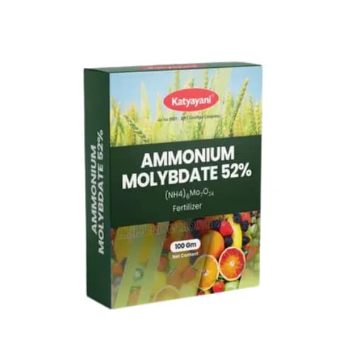 Katyayani Ammonium Molybdate 52% Organic Fertilizer, Corrects Molybdenum Deficiency in Crops, Promotes Overall Plant Growth and Yield