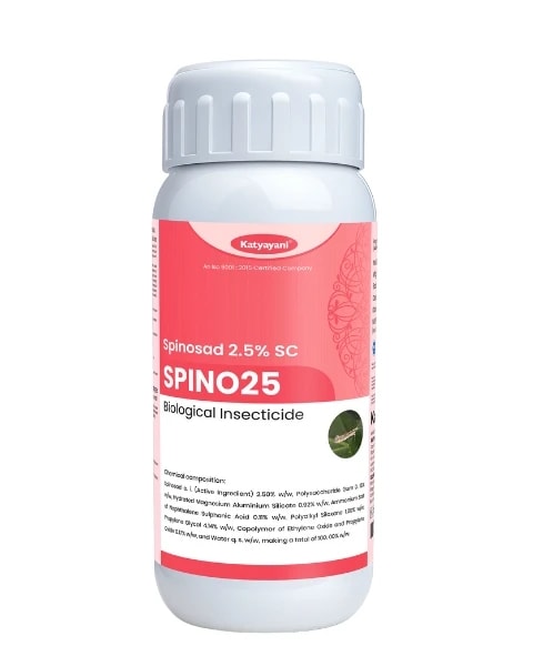 Katyayani Spino25 Spinosad 2.5% SC Insecticide, Effective Pest Control In Crops