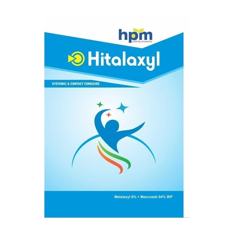HPM Hitalaxyl Metalaxyl 8% + Mancozeb 64% WP Systemic and Contact Fungicide, Protective and Curative Action - Image 1