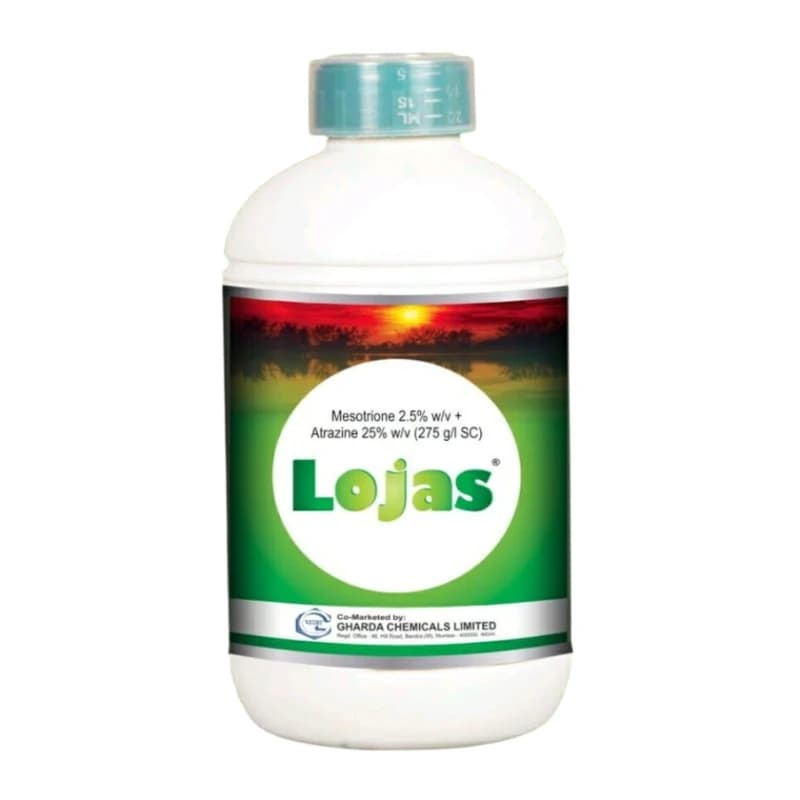 Gharda Lojas Mesotrione 2.27% + Atrazine 22.7% (275 G-L) SC Herbicide, Post-Emergence, Effective Control Weed In Crops