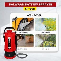 Balwaan SP-80B Li-Ion Garden Spray Pump, 12 Volt x 2.6 Amp Battery, 8 Ltr Tank Capacity, Suitable for Garden Pest Control and Agriculture 3