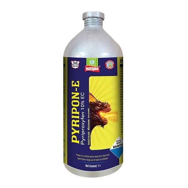 Multiplex Pyripon-E Pyriproxyfen 10% EC Insecticide, Effective Control of Sucking Pests on Cotton & Chilli - Image 1