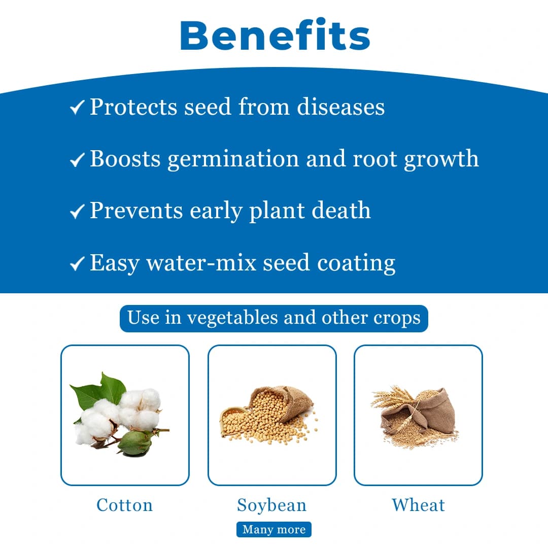 Dhanuka Vitavax Power Fungicide - Carboxin 37.5% + Thiram 37.5% WS - Image 4