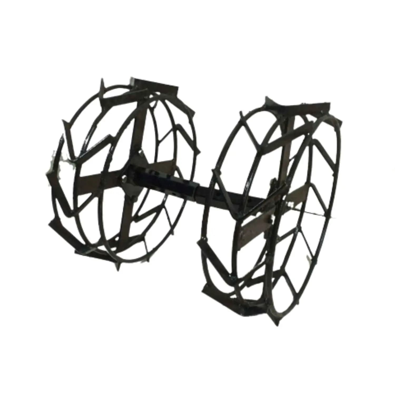Farmq Special Iron Wheel Tiller Attachment, 16 Inch For Petrol And Diesel Weeders (7 & 9 HP) - Image 1