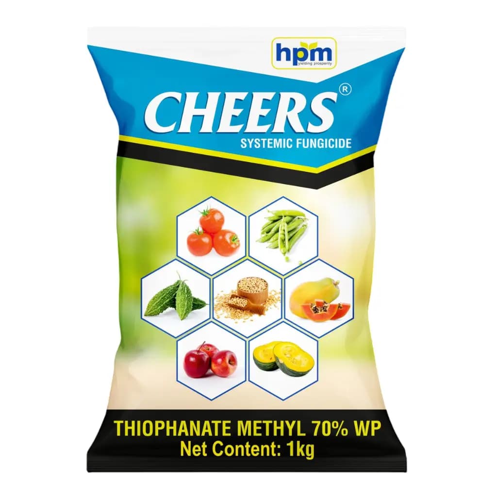 Hpm Cheers Thiophanate Methyl 70% WP Fungicide, Effective For Fungal Disease Control