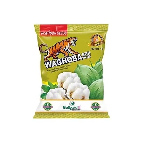 Yashoda Waghoba Plus BGll Cotton Seeds, High Yield Potential, Big Boll Size, And Resistance To Major Pests (475 Gm) - Image 1