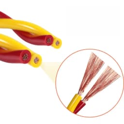 Radhe 0.75mm 90 Mtr Yellow Red Double Core Flexible Copper Cable Wire, Ideal For Park Lighting, Shop Hoardings, Showrooms, Etc. 3