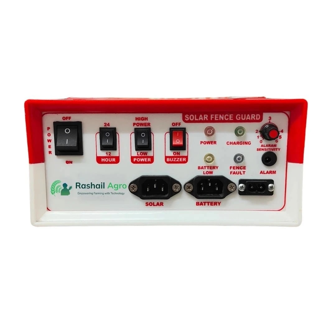 Rashail Solar Fence Energizer Zatka Machine - 18KV, Electric Fence Solution For Farm Protection