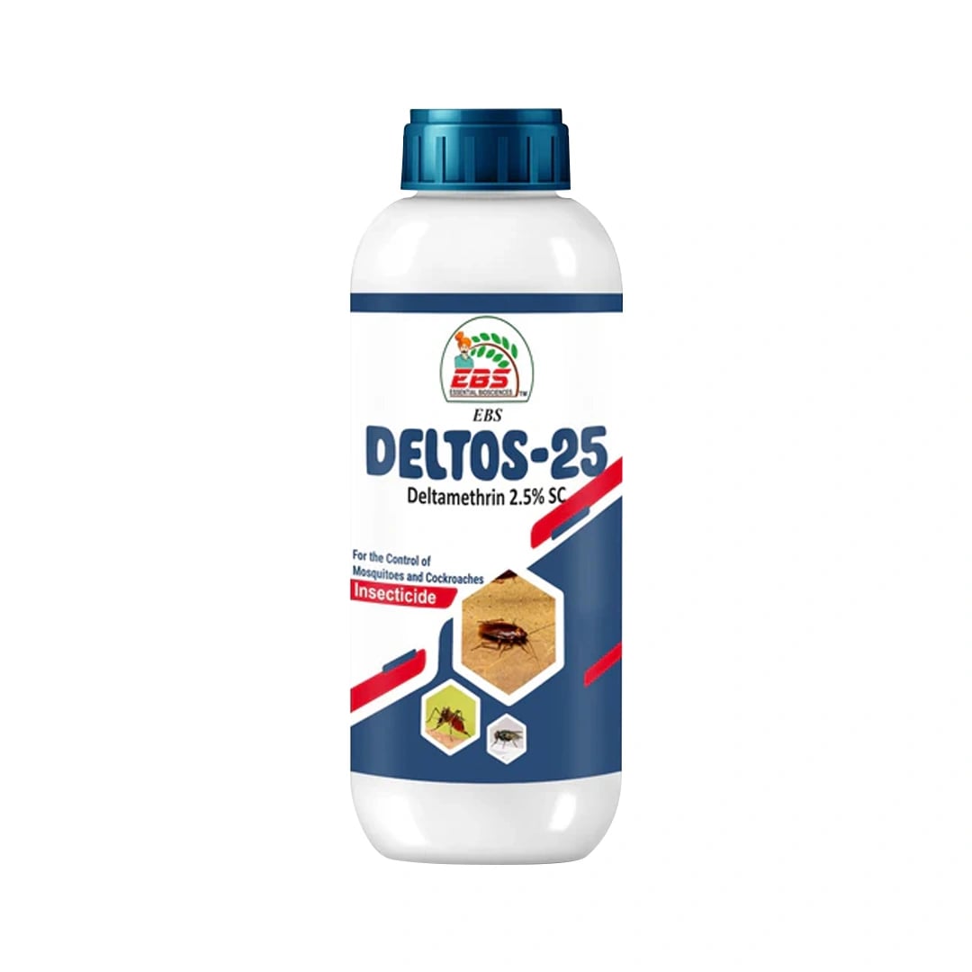EBS DELTOS-25 Deltamethrin 2.5% SC Insecticide, For Control Of Mosquitoes and Cockroaches