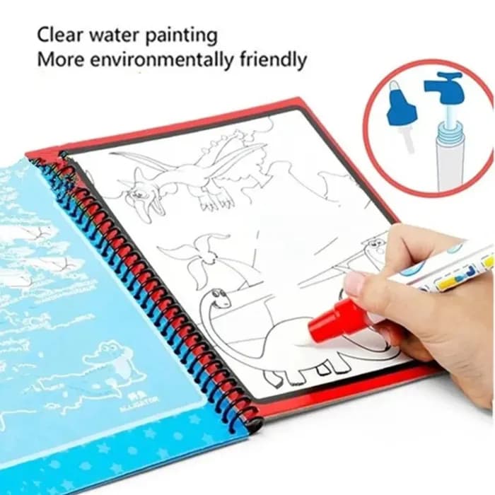 Magic Water Quick Dry Book Water Coloring Book Doodle With Magic Pen Painting Board - Image 8