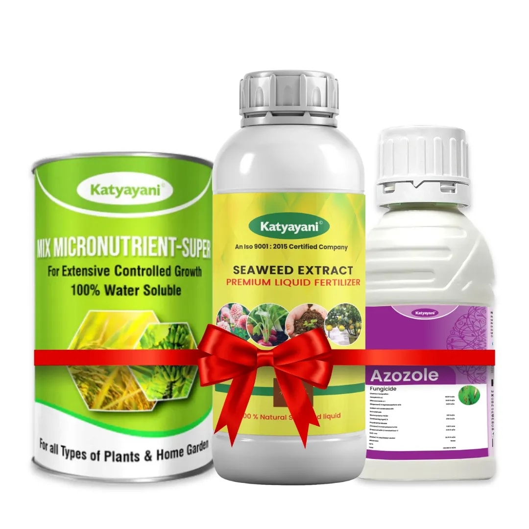Katyayani Gram Protection And Growth Combo (Seaweed 250ml, Mix Micronutrient 100gm, Azozole 250ml)