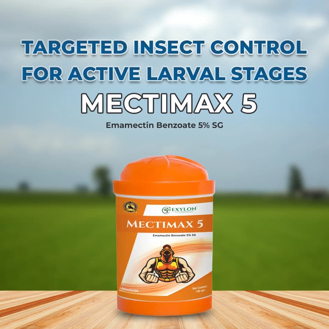 Exylon MECTIMAX 5 Emamectin Benzoate 5% SG Insecticide, Effective For Sucking And Chewing Pests Control In Multipal Crops - Image 2