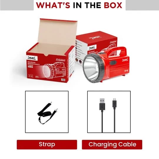 Balwaan Bhoomi Shakti (BT 40) Flashlight Torch, Use For Agricultural Activities, Outdoor Activities And Home - Image 3