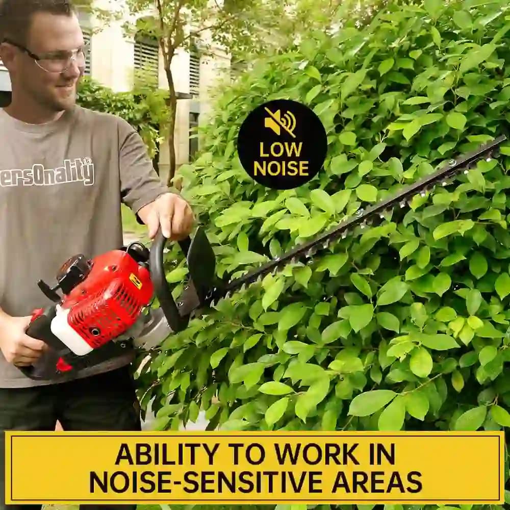 Neptune HT-600 Hedge Trimmer, Powerful 2 Stroke, 26CC Petrol Engine, 24 Dual Serrated Blade, 7500 RPM, 1 Cutting Diameter, Anti-Vibration System - Image 3