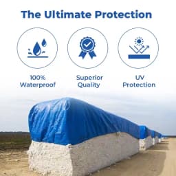 TUFFPAULIN - 120 GSM Tarpaulin (Tirpal, Tadpatri, Tharpai) Thadika Resistant, 100% Waterproof With 6 Layer MLCL 3D Rib Technology. 3