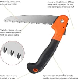 CropKraft Foldable Pruning Saw Single Hand, Perfect For Cutting Bamboo, Wood, And General Gardening. 6