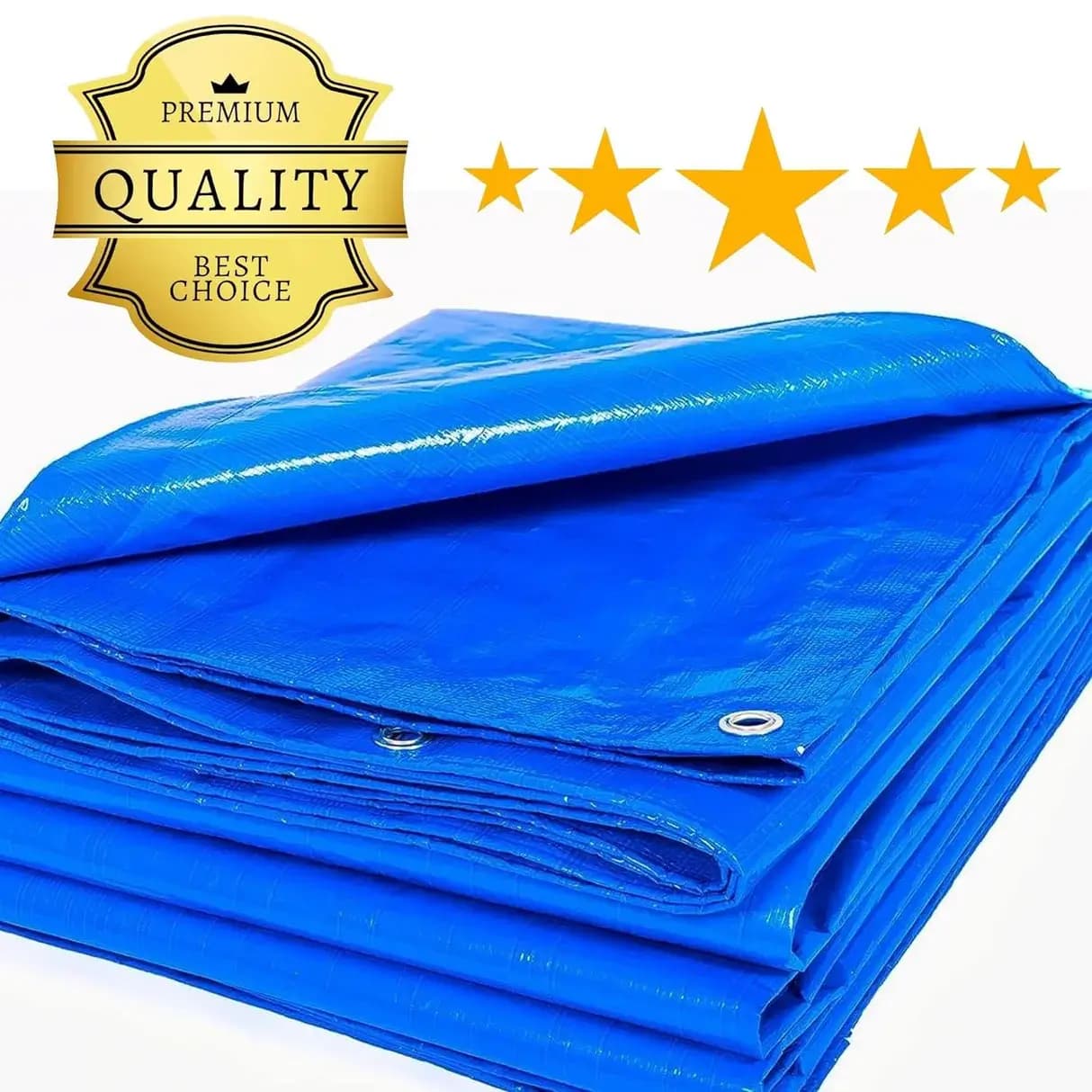 Singhal Blue Tarpaulin Sheet 170 GSM Heavy Duty Waterproof Tirpal - Image 4
