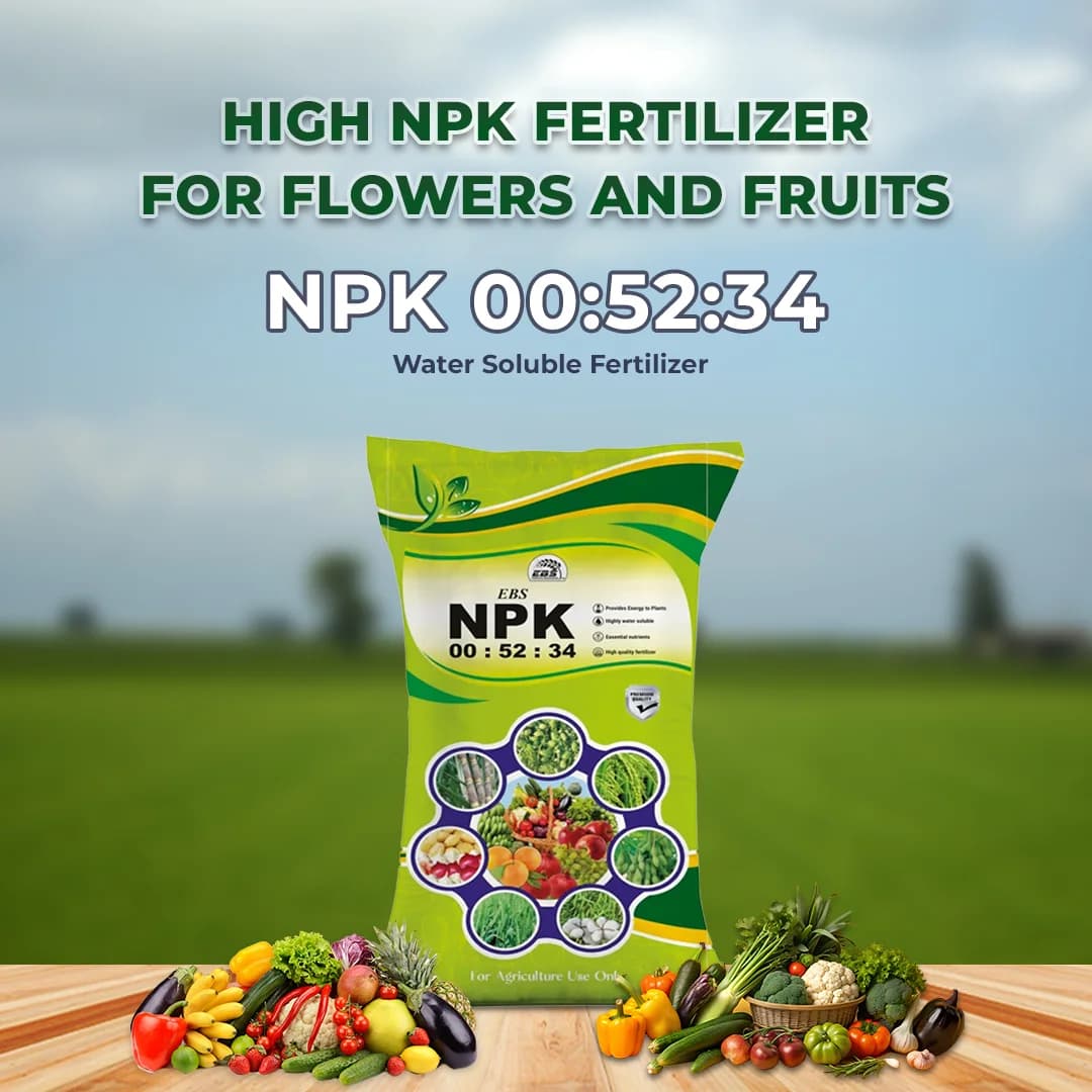 EBS NPK 00:52:34 Water Soluble Fertilizer, Mono Potassium Phosphate, Best For Drip Irrigation And Foliar Application - Image 2