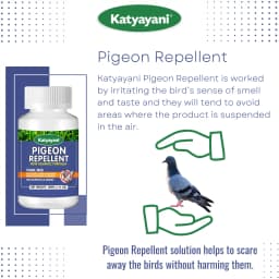Katyayani Pigeon Repellent Non-Toxic Liquid Solution, Effective For Agricultural Area, Garden, and Household 9