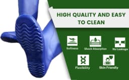 वीआईपी किसान सुरक्षा जूते, लंबी लेंथ धान जूते, कृषि जूते, सांप के काटने, कीड़ों, घावों और अन्य पर्यावरणीय खतरों से सुरक्षा प्रदान करते हैं। 7