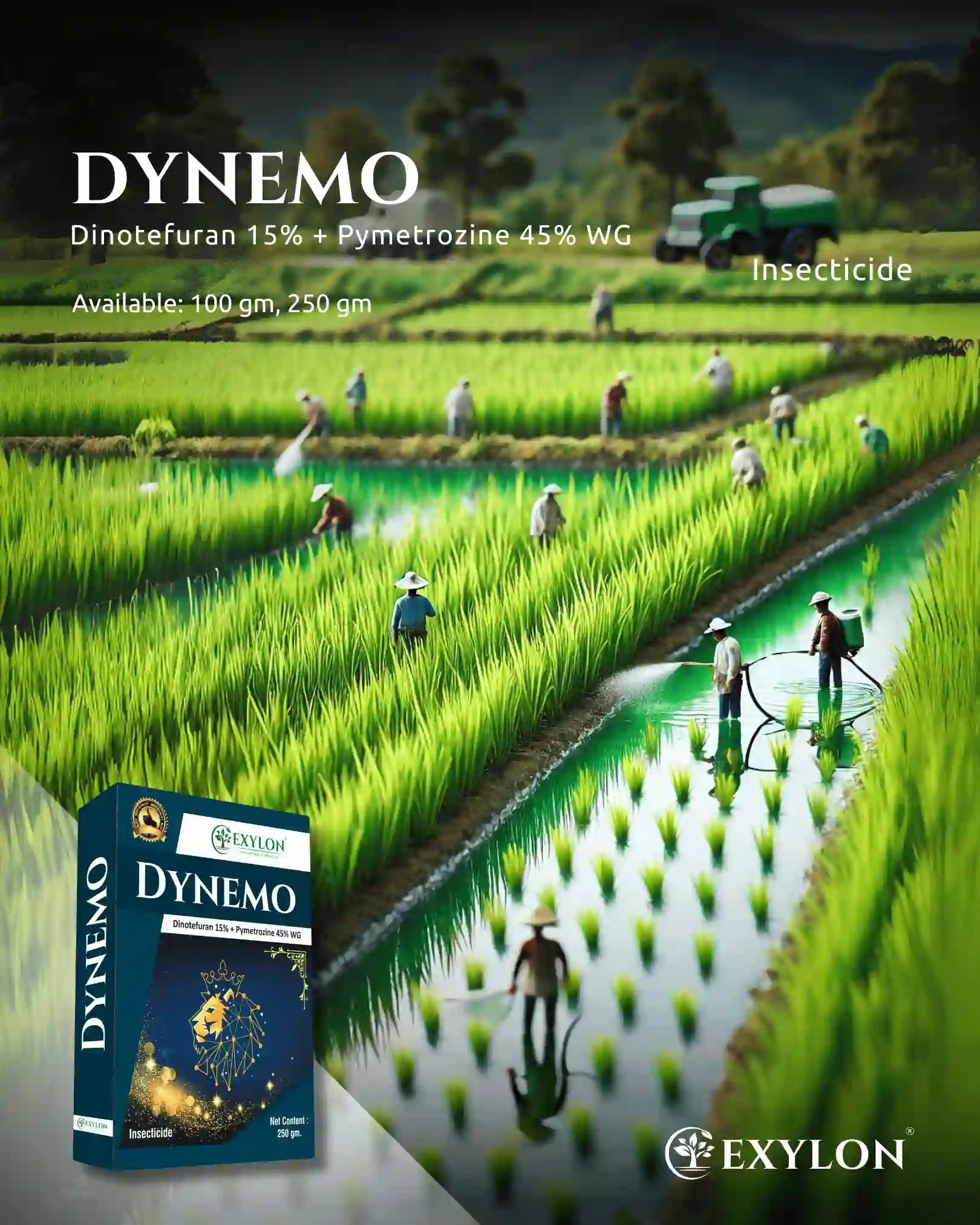Exylon Dynemo Insecticide - Dinotefuran 15% + Pymetrozine 45% WG