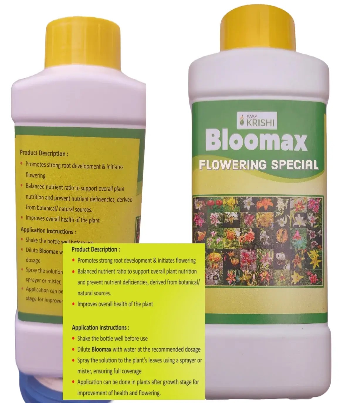 Easykrishi Bloomax Flowering Special Flower Plant Growth Promoter, Flower Plant Nutrition, Promotes Strong Roots development