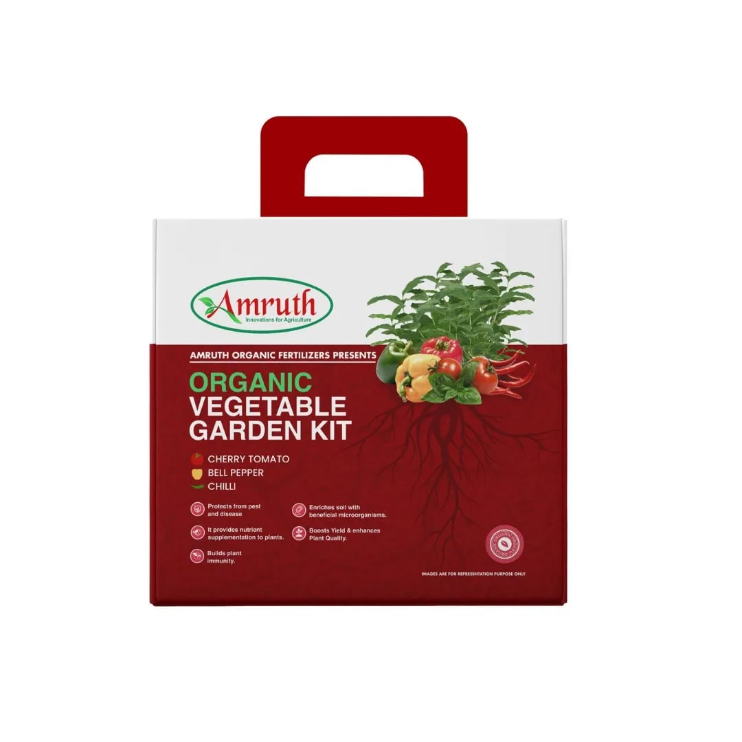 Amruth Organic Vegetable Kit, Garden Kit, DIY Kit, Grow Your Own Vegetables