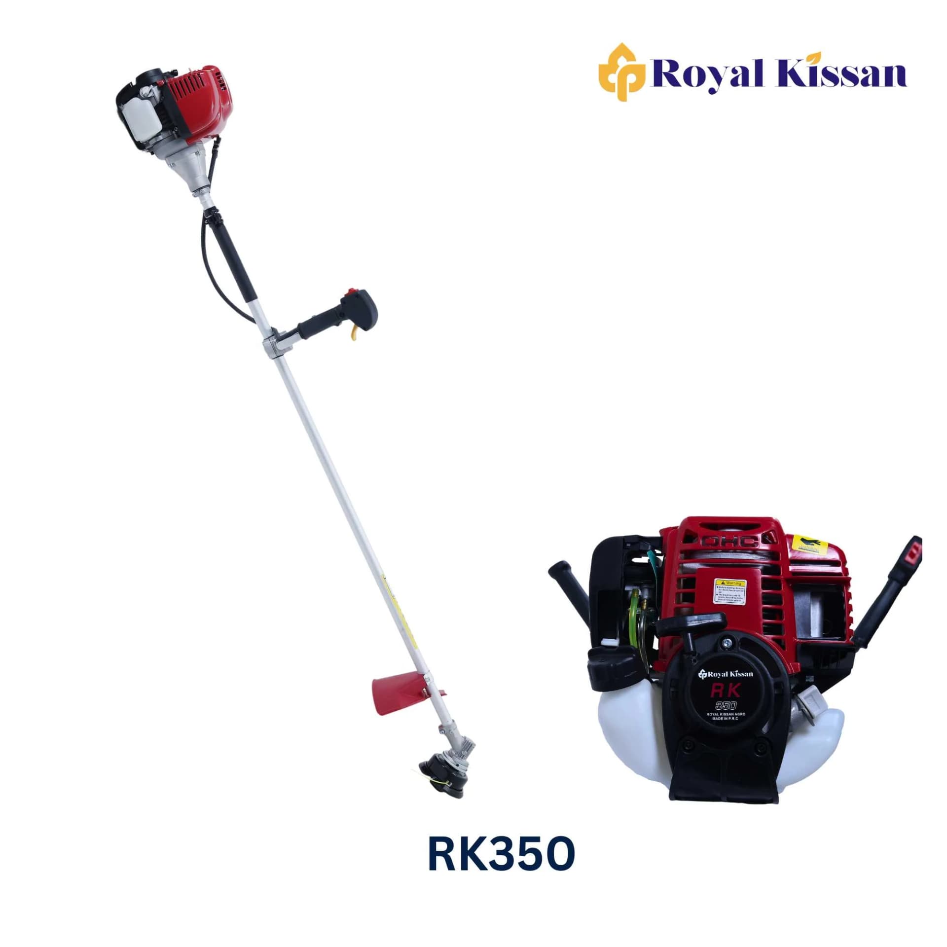 Royal Kissan RK350 Ultra Premium Brush Cutter 4-Stroke Side Pack, RK-BC-P35-SP 35.8CC Petrol Engine 80T-2T With Nylon Blades for Lawn And Garden - Image 2