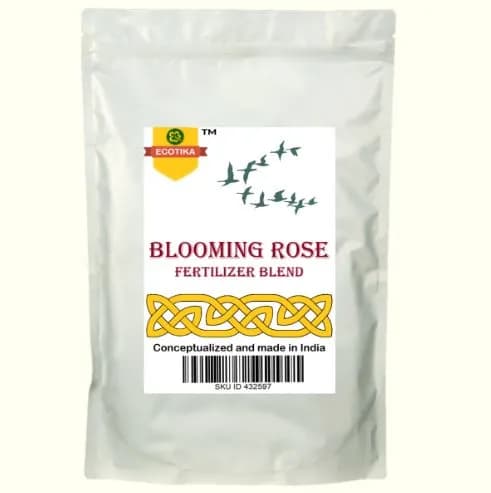 Ecotika Blooming Rose Fertilizer Blend, 100% Organic Fertilizer, Vegan Fertilizer, Helps In Improving The Soil Structure,