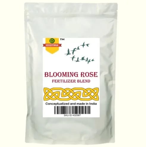 Ecotika Blooming Rose Fertilizer Blend, 100% Organic Fertilizer, Vegan Fertilizer, Helps In Improving The Soil Structure,
