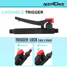 Neptune NF-02 Manual Knapsack Sprayer, Hand-Operated High-Pressure Pump, 16L Tank, Telescopic Lance with 3 Nozzles, Ideal for Farming, Gardening 6