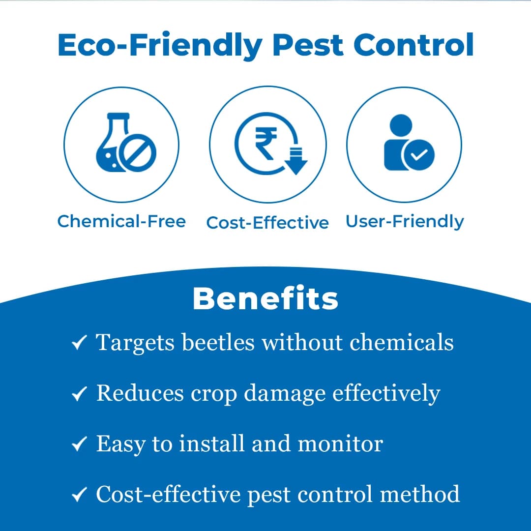 फेरोमोन ट्रैप और लुअर, रहिनोसेरोस बीटल कोको एक्टिवेटर मुफ़्त, नारियल, खजूर, तेल पाम, सुपारी पाम के लिए उपयोगी। - Image 3