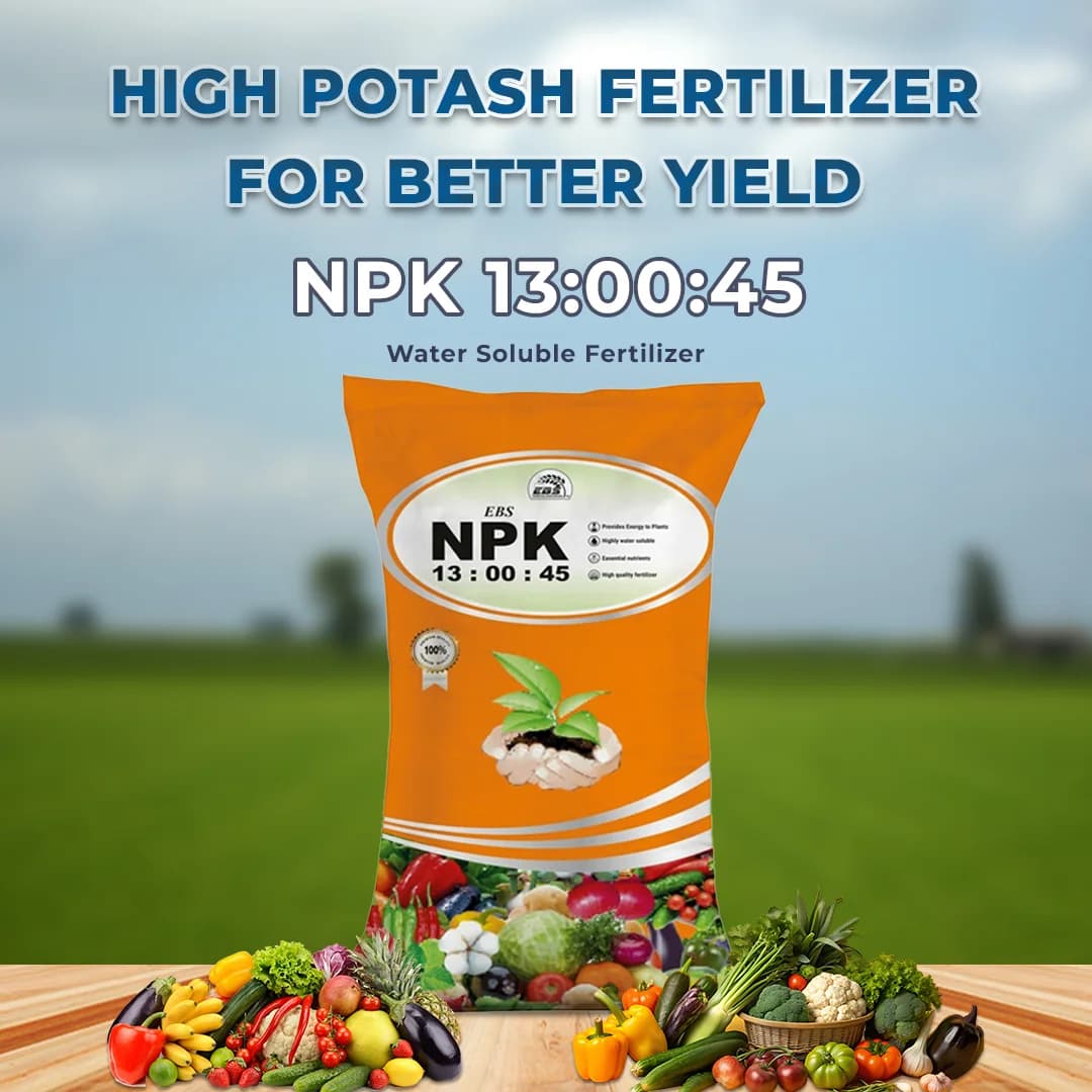 EBS NPK 13:00:45 (Potassium Nitrate) Water Soluble Fertilizer, Increases Yields And Improves Quality Of Crops - Image 2