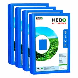 HEDO Eco A4 Size Blue Sticky Trap For Thrips, Aphids, Jassids & All Harmful Flying Insects, Best For Organic Vegetable And Fruits Farming Pest Control 4