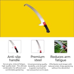 CropKraft Razor Sharp Cut Pruning Saw With Attachment For Pole, Can Be Used For Pruning Branches, Roots, And Shrubs 4