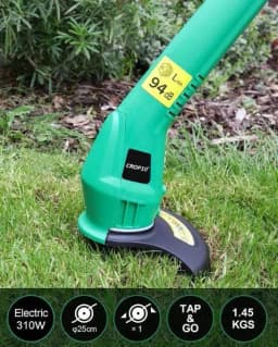 Crop10 310W Corded Electric Portable Grass Lawn Trimmer, 25cm Cutting Diameter 8