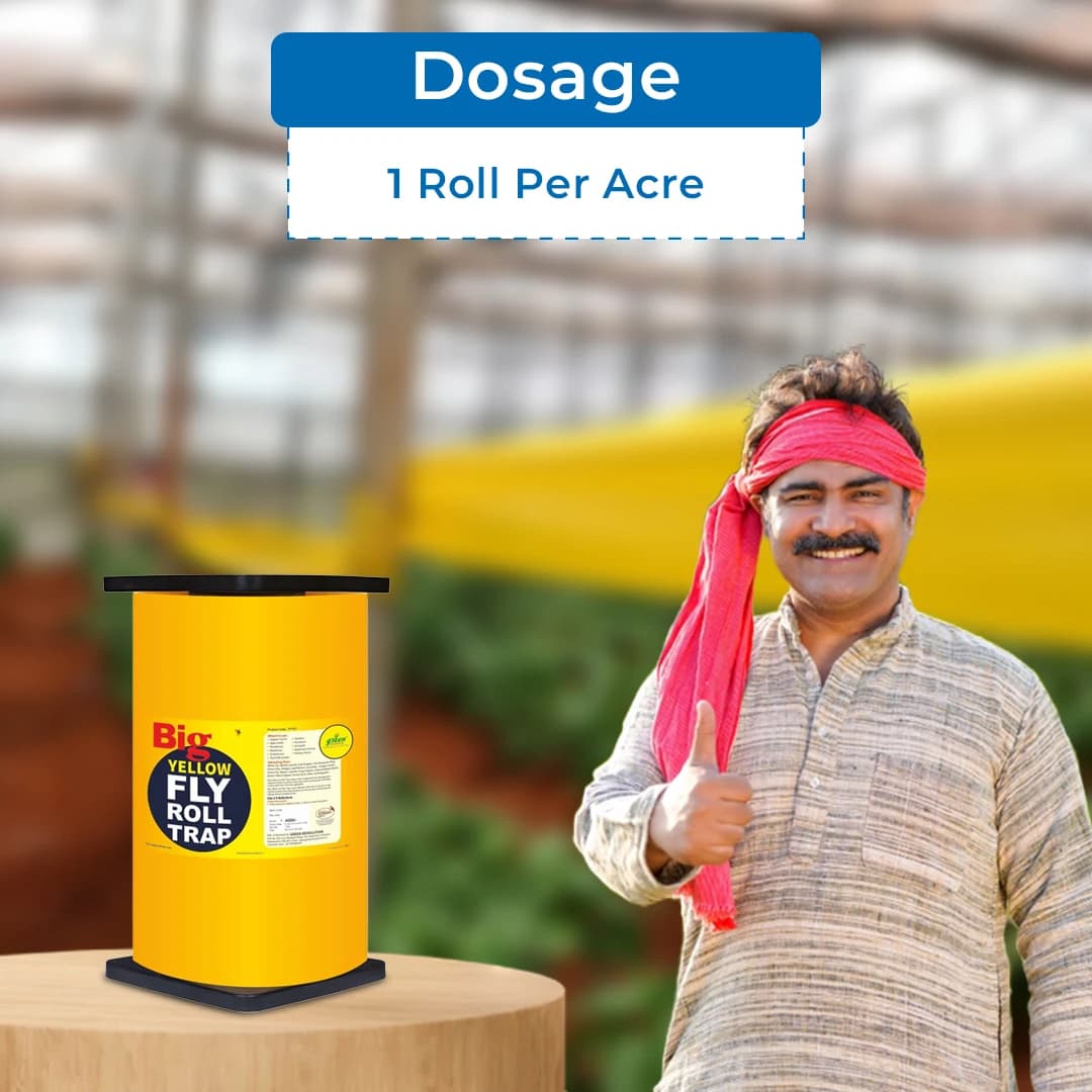 Green Revolution Yellow Sticky Roll Trap, Effective For Flying Insects Control - Image 5