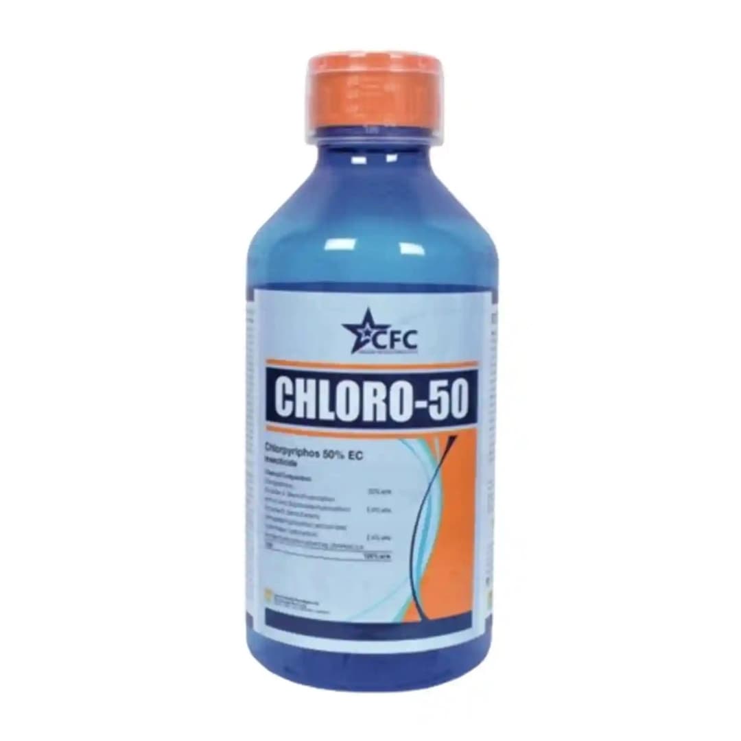 Coromandel Chloro 50 Chlorpyriphos 50% EC Insecticide, Use For Paddy, Groundnut, Cotton, Wheat and Vegetable Crops