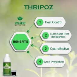 Utkarsh Thripoz, Natural Plants Extract, Against Thrips, Natural Plant Protector For Sucking Pests, Aphids And White Fly 3