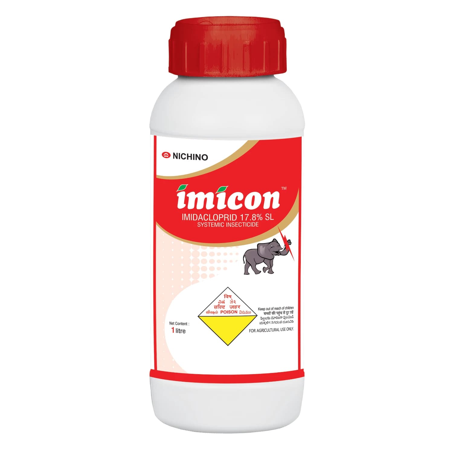 Nichino Imicon Imidacloprid 17.8% SL Insecticide, Effective Sucking Pests Control In Crops - Image 1