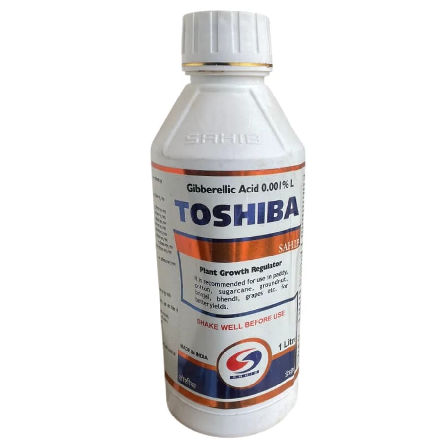 Sahib Toshiba Gibberellic Acid 0.001% L Plant Growth Regulator, Boost Crop Growth And Yield Effectively