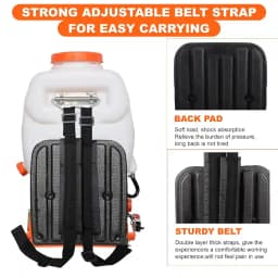 Neptune Model-608 Knapsack Power Sprayer, 2-Stroke 26CC Petrol Engine, 16L Tank, 2 Types Spray Guns Included, Ideal for Farming, Agriculture & Garden 7