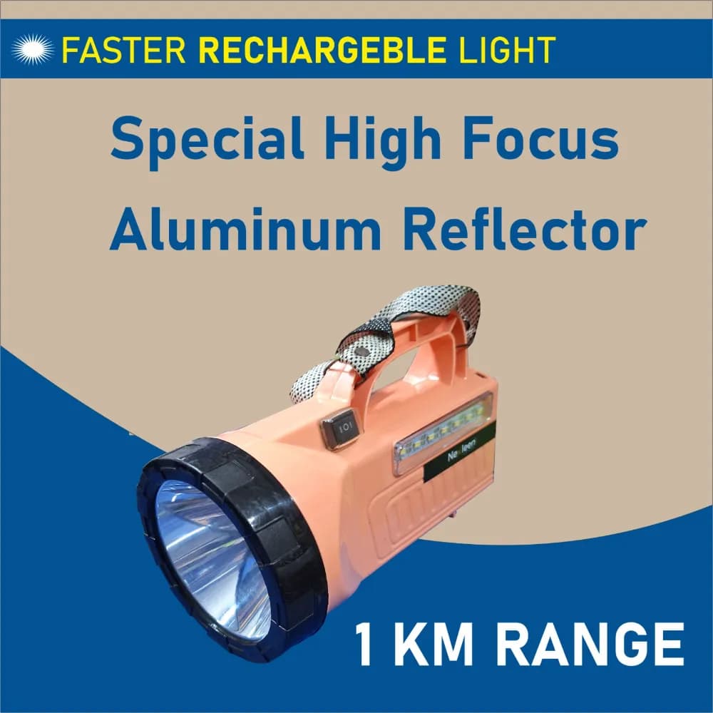 Radhe Agri Rechargeable LED Garden Torch, 8000 Lumens, Up to 1 Km Range, 10000mAh Battery, 10 Hour Backup - Image 3